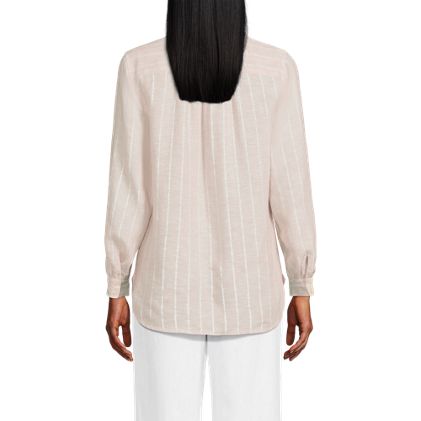 Women's Linen Long Sleeve Feminine Shirt - image 5