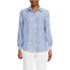 Women's Petite Linen Long Sleeve Feminine Shirt, Front