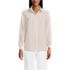 Women's Linen Long Sleeve Feminine Shirt, Front