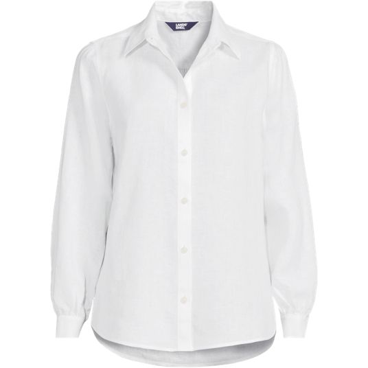 White Blouse Plus Size Formal Shirts For Women White Blouses For Plus Size  Lands' End