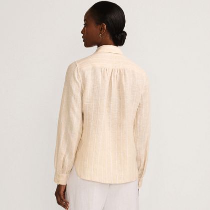 Women's Linen Long Sleeve Feminine Shirt - image 1