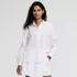 Women's Linen Long Sleeve Feminine Shirt, Front