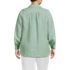 Women's Plus Size Linen Long Sleeve Feminine Shirt, Back