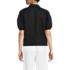 Women's Linen Puff Sleeve Button Front Shirt, Back