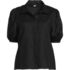 Women's Linen Puff Sleeve Button Front Shirt, Front