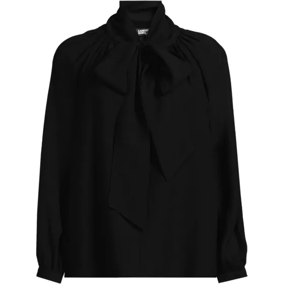 Women's Long Sleeve Bow Blouse - primary
