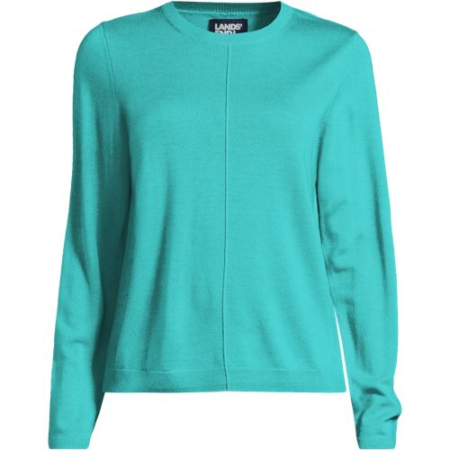 Merino Crew Neck Jumper, Women, size: M, regular, Misc, Wool, by Lands' End