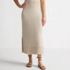Women's Cotton Pointelle Sweater Maxi Skirt - Set Bottom, Front