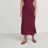 Women's Cotton Pointelle Sweater Maxi Skirt - Set Bottom, Front