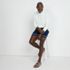 Men's 5.5" Linen Cotton Embroidered Easy Shorts, alternative image