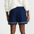 Men's 5.5" Linen Cotton Embroidered Easy Shorts, Back