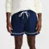 Men's 5.5" Linen Cotton Embroidered Easy Shorts, Front
