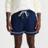 Men's 5.5" Linen Cotton Embroidered Easy Shorts, Front