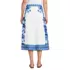Women's Poplin Border Print Midi Skirt - Set Bottom, Back