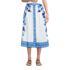 Women's Poplin Border Print Midi Skirt - Set Bottom, Front