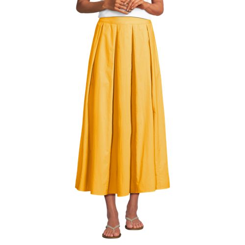 Women's Poplin Godet Maxi Skirt - Set Bottom, Front