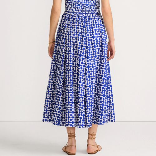 Women's Poplin Godet Maxi Skirt - Set Bottom, Back