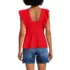 Women's Lightweight Jersey Ruffle Peplum Top, Back