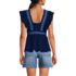 Women's Lightweight Jersey Ruffle Peplum Top, Back
