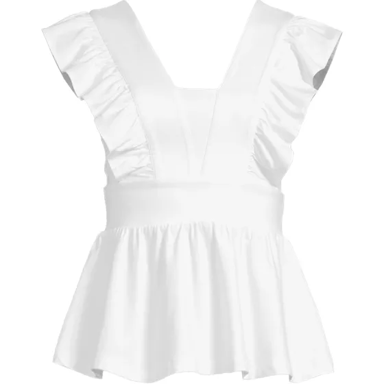 Women's Lightweight Jersey Ruffle Peplum Top - primary