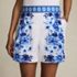 Women's Poplin Pull On Pleated 5" Shorts - Set Bottom, Front