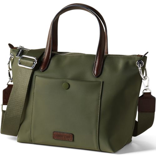 Mini Tote Bag, Women, size: one size, regular, Green, Nylon, by Lands' End