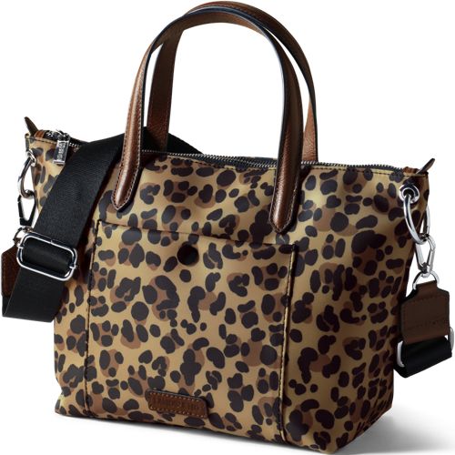 Mini Tote Bag, Women, size: one size, regular, Brown, Nylon, by Lands' End