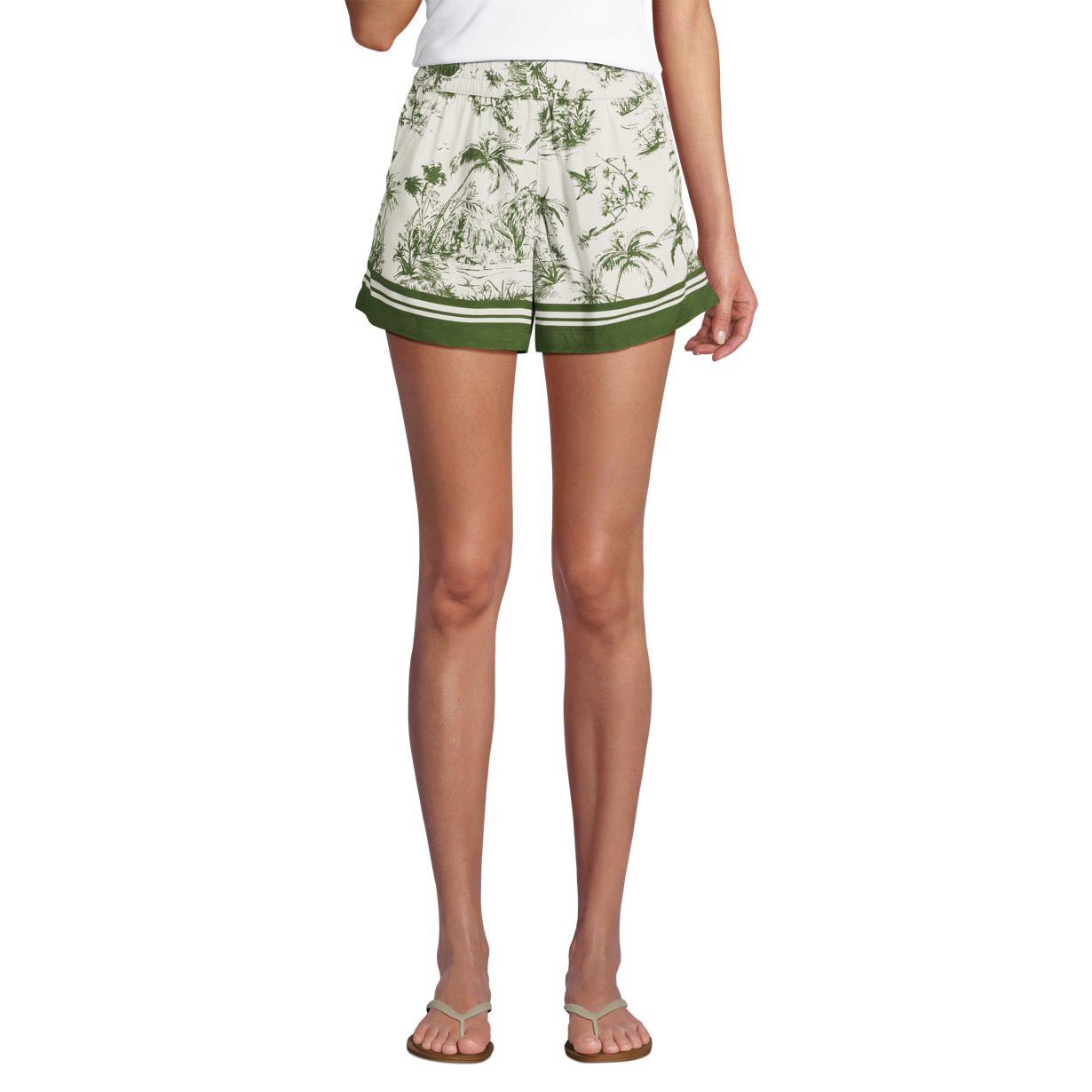 Women's Rayon High Rise 5" Pull On Shorts - Set Bottom
