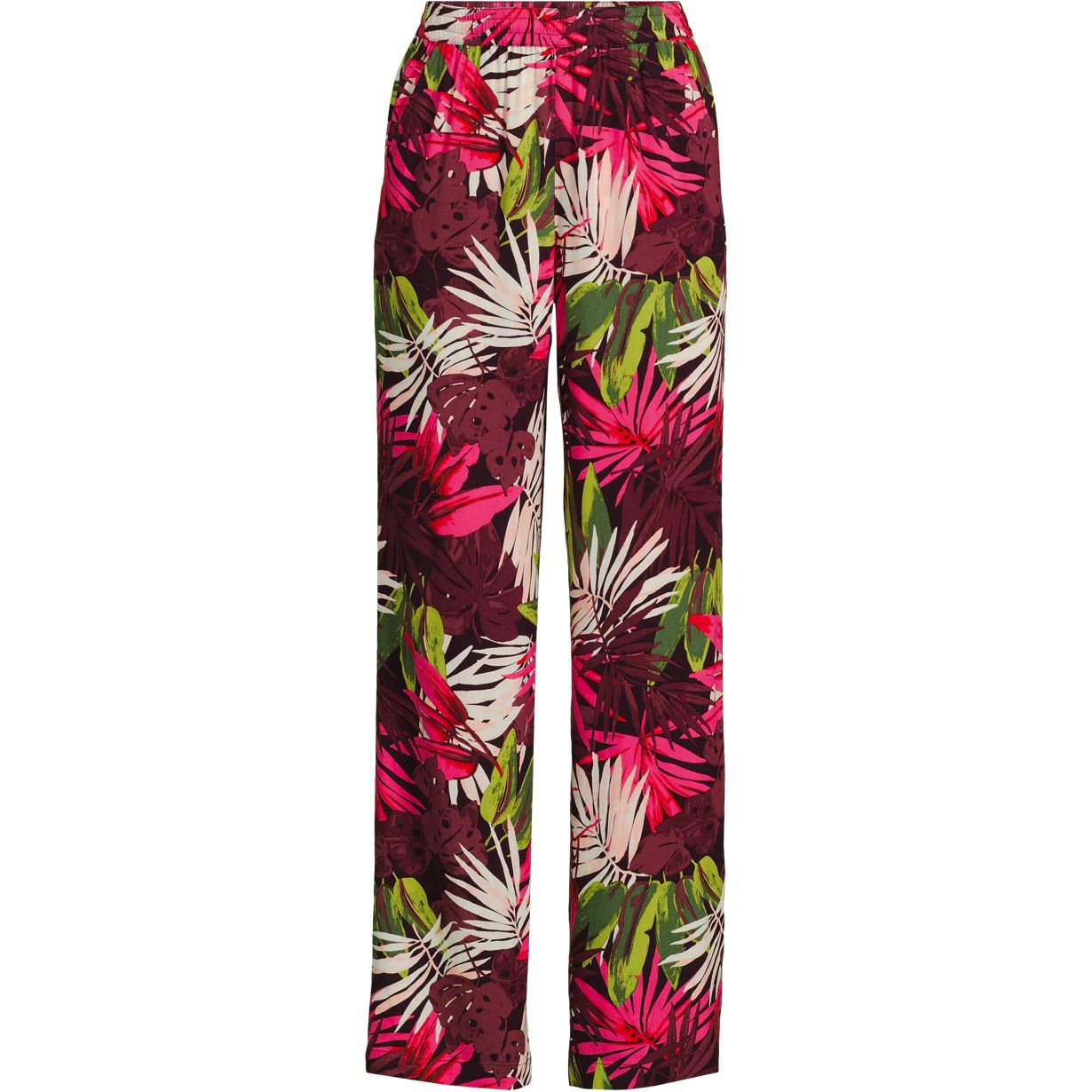 Women's Rayon High Rise Wide Leg Pants - Set Bottom