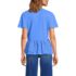 Women's Short Sleeve Mixed Media Eyelet Top, Back