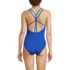 Women's Tugless QuickDry V-Neck Multi-Way High Leg One Piece Swimsuit, Back