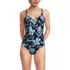 Women's Tugless QuickDry Strappy Back High Leg One Piece, Front