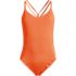 Women's Tugless QuickDry V-Neck Multi-Way High Leg One Piece Swimsuit, Front