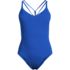 Women's Tugless QuickDry V-Neck Multi-Way High Leg One Piece Swimsuit, Front