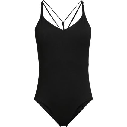 Women's Long Tugless QuickDry V-Neck Multi-Way High Leg One Piece Swimsuit - primary