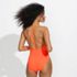 Women's Tugless QuickDry V-Neck Multi-Way High Leg One Piece Swimsuit, alternative image