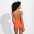 Women's Tugless QuickDry V-Neck Multi-Way High Leg One Piece Swimsuit, alternative image