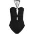 Women's Cut Out Multiway Halter High Leg One Piece Swimsuit, Front