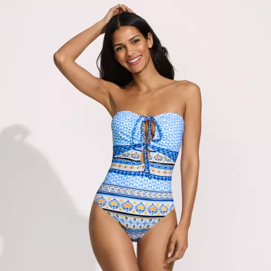 Women's Cut Out Multiway Halter High Leg One Piece Swimsuit - primary