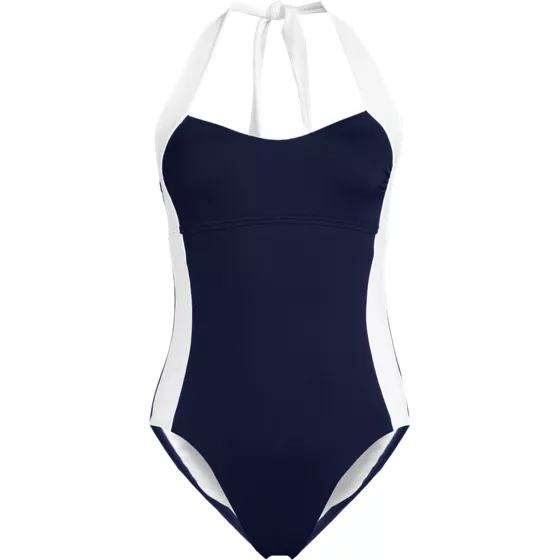 Women's Halter Cut Out High Leg One Piece Swimsuit - primary