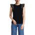 Women's Embroidered Ruffle Tank Top, Front