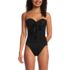Women's Slender Suit Multi-Way Bandeau High Leg One Piece Swimsuit, alternative image