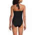Women's Long SlenderSuit Multi-Way Bandeau High Leg One Piece Swimsuit, Back