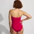 Women's SlenderSuit Multi-Way Bandeau High Leg One Piece Swimsuit, Back