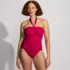 Women's SlenderSuit Multi-Way Bandeau High Leg One Piece Swimsuit, Front