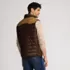 Men's Faux Leather Western Insulated Vest, Back