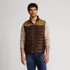 Men's Faux Leather Western Insulated Vest, Front