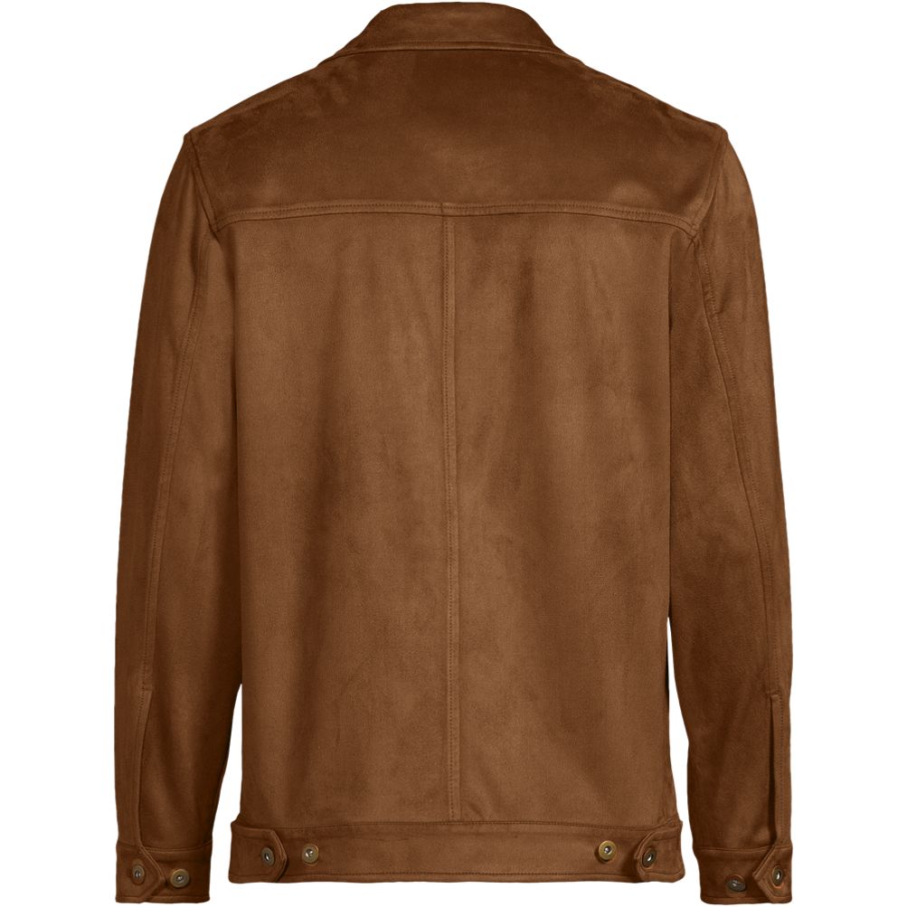 Unisex Faux Suede Trucker Jacket | Lands' End
