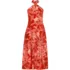 Women's Cotton Modal Halter Midi Dress, Front