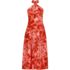 Women's Cotton Modal Halter Midi Dress, Front